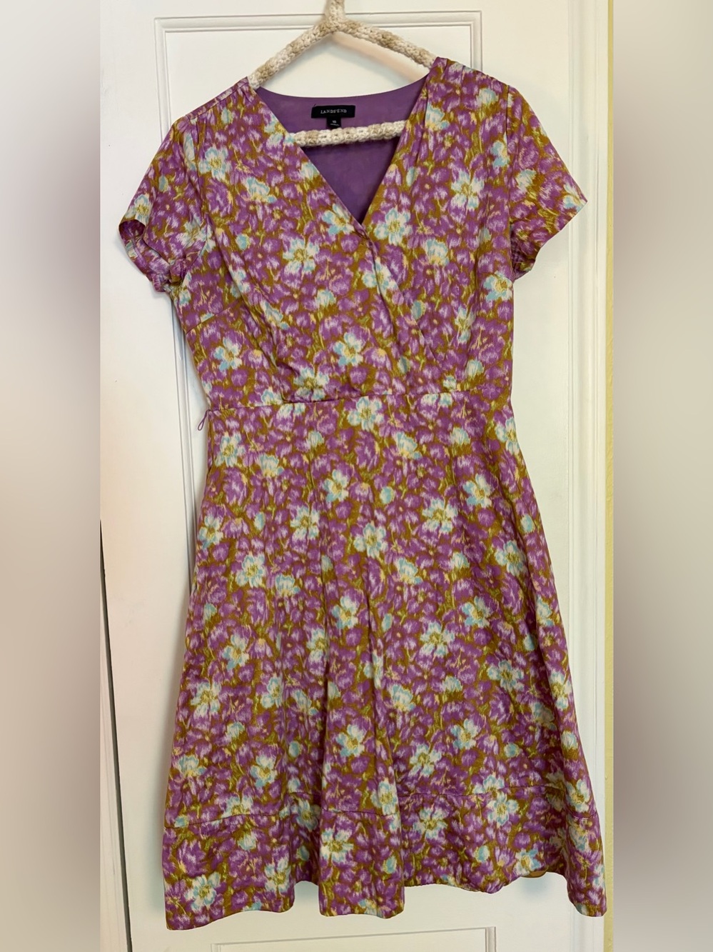 Lands' End Women’s 100% Cotton Dress With Pockets!